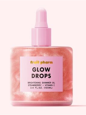 Fruit Pharm Glow Drops Brightening Shimmer Oil - 3.4 fl oz (100 mL) - New!